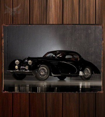 Металлическая табличка Talbot-Lago T150 C Teardrop Coupe by Figoni & Falaschi